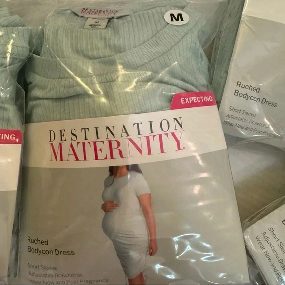 Destination Maternity Ruched Bodycon Dress - Picture 4 of 5